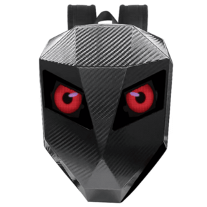 Rucsac motociclisti inteligent LED cu afisaj personalizabil control prin aplicatie lucios imagine