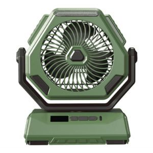 Ventilator portabil de camping USB 20000mAh 4 viteze 3 moduri de iluminare rotatie 270 imagine