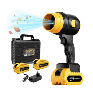 Suflanta aer portabila cu 2 acumulatori 48V de 34000 RPM uscare masina suflat frunze imagine