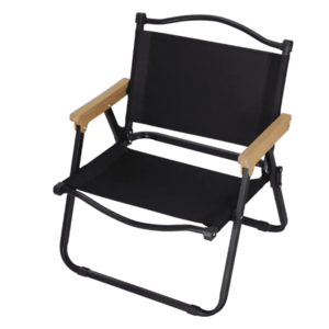 Set 2 scaune metalice plabile pentru gradina camping sau plaja negre imagine