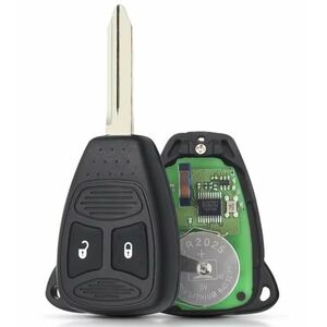Cheie auto cu telecomanda compatibila cu Chrysler 300, Aspen, Dodge Charger, Durango, Dakota, Jeep Commander, Grand Cherokee, KOBDT04A, ID46, 433 MHz, 2 butoane imagine
