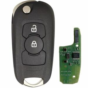 Cheie auto completa cu telecomanda Techstar compatibila cu Opel Astra K, Vauxhall Astra K, Buick Verano, Excelle GT, 2 butoane, 433 MHz, ID46, PCF7941E, lama inclusa imagine