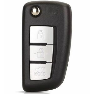 Carcasa cheie auto pliabila Techstar compatibila cu Nissan Qashqai, Juke, Sunny, 3 butoane, buton HOLD portbagaj, lama inclusa, fara electronica imagine