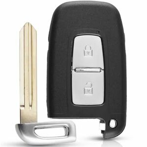 Carcasa cheie auto pliabila Techstar compatibila cu Hyundai Sonata, Azera, Genesis Coupe, ix35, i30, i45 si Kia Forte, Sportage, K2, K5, 2 butoane, lama HYN14 stanga, fara electronica imagine