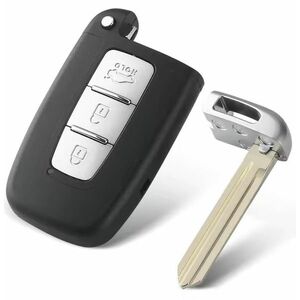 Carcasa cheie auto pliabila Techstar compatibila cu Hyundai Sonata, Azera, Genesis Coupe, ix35, i30, i45 si Kia Forte, Sportage, K2, K5, 3 butoane, HOLD portbagaj, lama HYN14 stanga, fara electronica imagine