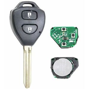 Cheie auto completa cu telecomanda Techstar compatibila cu Toyota RAV4, Corolla, Yaris, 2 butoane, 433 MHz, chip 4D67 / 72G, B41TA / B42TA, lama TOY43 imagine