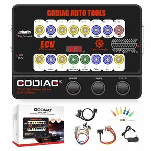 Tester Protocol GODIAG GT100 OBD II Break Out Box, interfata conexiune ECU, monitorizare tensiune, extensie diagnoza si alimentare la schimbarea bateriei imagine