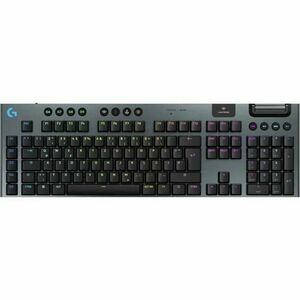 Tastatura Gaming Mecanica Logitech G915 X Lightspeed RGB GL Linear Switch, Bluetooth/USB, iluminare RGB (Negru) imagine