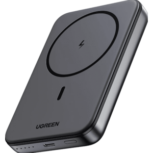 Baterie externa Ugreen Magnetic 10.000 mAh, Wireless, PD 20W, USB-C (Negru) imagine