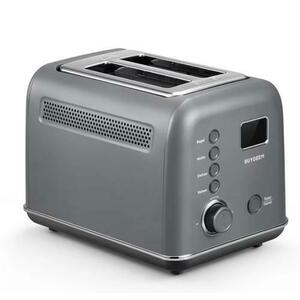 Prajitor de paine BUYDEEM DT730E-IG/EU, Retro, 2 felii, 700 W (Gri) imagine