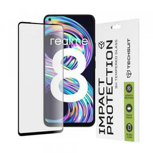 Folie de protectie Ecran Techsuit pentru Realme 8 Pro / 8, Sticla Securizata, Full Glue, 111D imagine