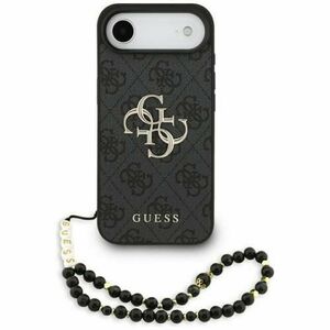 Husa pentru Apple iPhone Air, Guess, 4G Classic Logo with Strap, Neagra imagine