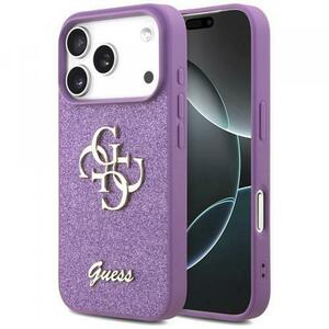 Husa pentru Apple iPhone 17 Pro, Guess, Fixed Glitter Big 4G, Mov imagine