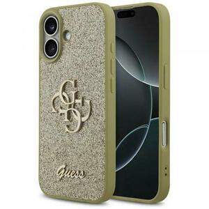 Husa pentru Apple iPhone 17, Guess, Fixed Glitter Big 4G, Aurie imagine