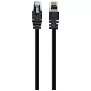 Cablu UTP GEMBIRD Cat6, cupru-aluminiu, 0.25 m, negru, AWG26, PP6U-0.25M/BK imagine