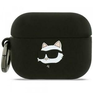 Husa Karl Lagerfeld Silicone Choupette's Head 3D pentru Apple AirPods Pro 3, Neagra imagine