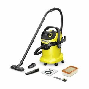Aspirator umed/uscat Karcher WD 5 Control P 25/5/22, 1200 W, Recipient 25 l, Cablu 5m (Galben) imagine