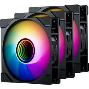 Ventilator Phanteks Reverse Blade PH-F120M25R_G2_DBK01_3P, set 3 bucati, 120 mm, Linq6, 2000 RPM, D-RGB (Negru) imagine