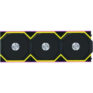 Set 3 ventilatoare Lian Li UNI FAN SL Wireless 120 12SL1W3B, 120mm, 4-pin PWM, 2000 RPM, FDB (Negru) imagine