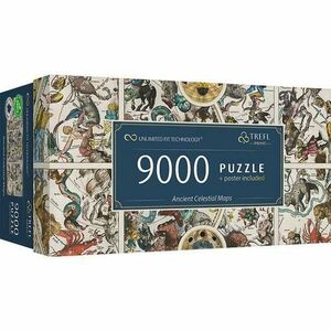 Puzzle panoramic Trefl din 9000 de piese - Harti antice ale cerului imagine