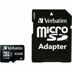 Card de memorie Verbatim PRO 47041, 32GB, microSDHC, Clasa 10 + Adaptor SD imagine