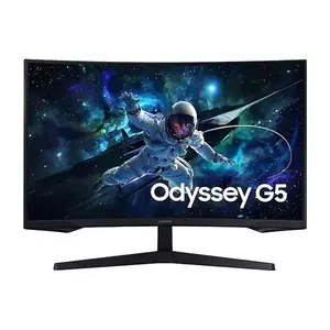 Monitor LED Samsung Odyssey G5 G55C LS27CG552EUXEN 27" Curbat QHD 165Hz 1ms Black imagine
