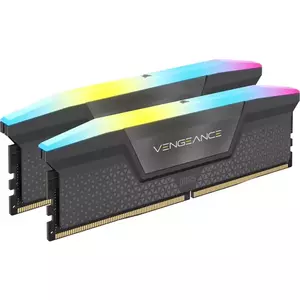 Memorie Desktop Corsair Vengeance RGB 32GB(2 x 16GB) DDR5 6400Mhz CL32 AMD Expo & Intel XMP Cool Grey imagine