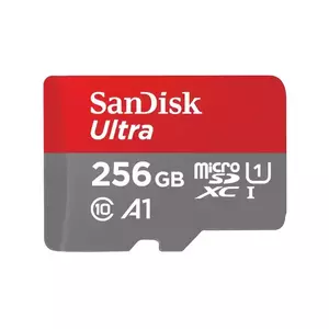 Card de memorie SanDisk Ultra Micro SDXC 256GB Class 10 UHS-I Red/Grey + Adaptor SD imagine
