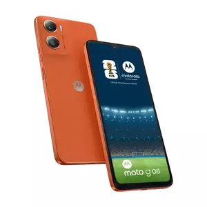 Telefon Mobil Motorola Moto G06 64GB Flash 4GB RAM Dual SIM 4G Arabesque Orange imagine