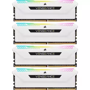 Memorie Desktop Corsair Vengeance RGB PRO SL 32GB(4 x 8GB) DDR4 3200MHz CL16 White imagine