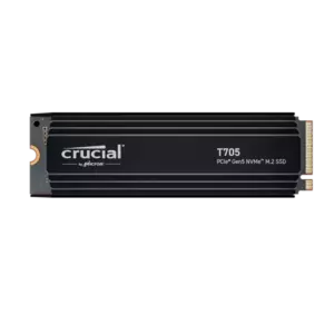 Crucial T705 1TB PCIe Gen5 NVMe M.2 SSD with heatsink imagine
