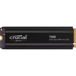 SSD Micron Crucial T500 1TB M.2 2280 PCIe 4.0 NVMe Heatsink imagine