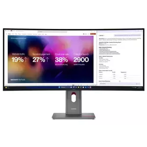 Monitor Lenovo ThinkVision Curbat P40WD-40 39.7" WUHD 120Hz 6ms Negru imagine