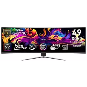 Monitor QD-OLED MSI MPG 491CQPX 49" DQHD 240Hz 0.03ms Negru imagine