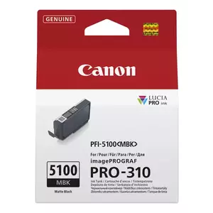 Cartus inkjet Canon PFI-5100 MBK Matte Black imagine