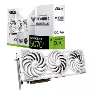 Placa Video ASUS TUF Gaming GeForce RTX 5070 Ti White OC Edition 16GB GDDR7 256 biti imagine