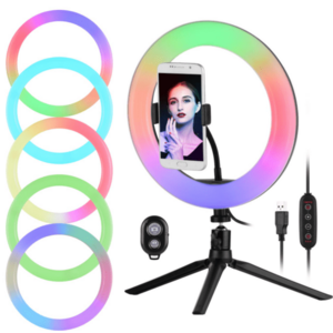 Lampa Ring Light Circulara Led RGB 18" imagine