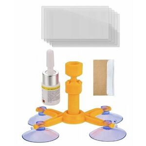 Kit Reparatie Parbriz pentru Sticla Crapata Set Corector cu Ventuza imagine