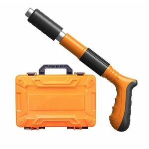 Mini Pistol manual pentru fixarea cuielor pe perete, accesorii si cutie transport incluse, Portocaliu imagine