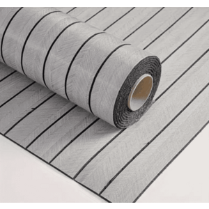 Tapet model riflaj lemn 3D GRI cu dungi 40 x 300cm imagine