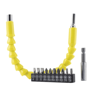 Set extensor flexibil pentru masina de insurubat cu 10 biti si adaptor imagine