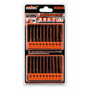 Set biti hexagonali 20 piese HORUSDY S2 magnetici metric si inch pentru bormasina/surubelnita imagine
