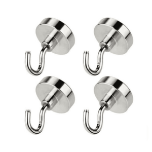 Set 4 carlige magnetice HORUSDY 35 mm 8 lbs suport metalic cu prindere puternica imagine