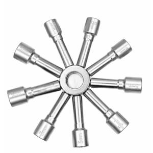 Set 2 Chei multifunctionale 9 capete tip stea de la 5 la 13 mm prindere magnetica imagine
