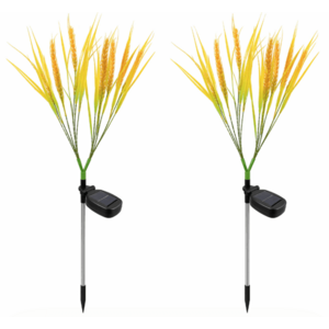 Set 2 Lampi solare LED tip SPICE DE GRAU pentru gradina iluminare decorativa exterior imagine