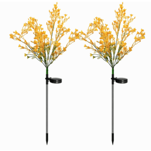 Set 2 Lampi solare LED tip FLORI DE RAPITA pentru gradina iluminare decorativa exterior imagine