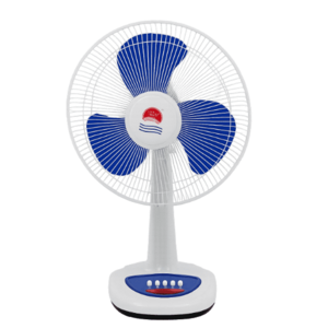 Ventilator de birou 16 inch cu 3 pale alb/albastru 4 trepte de viteza FT 40 imagine
