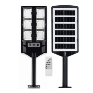 Lampa stradala LED solara cu panou fotovoltaic telecomanda 100W cu 6 casete imagine