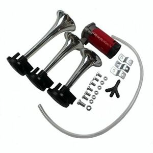 Claxon Auto 12v cu 3 Goarne si Compresor imagine