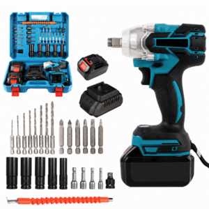 Trusa Pistol de impact electric cu 2 acumulatori si accesorii incluse imagine